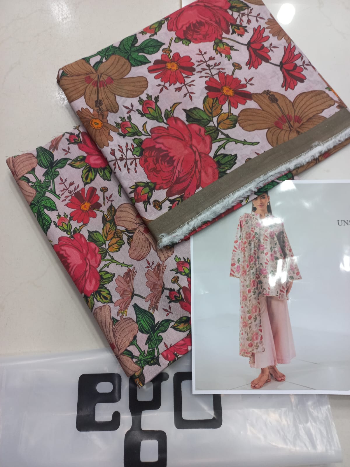 EGO Unstitched 2PC 2026
Two Pieces Printed Lawn