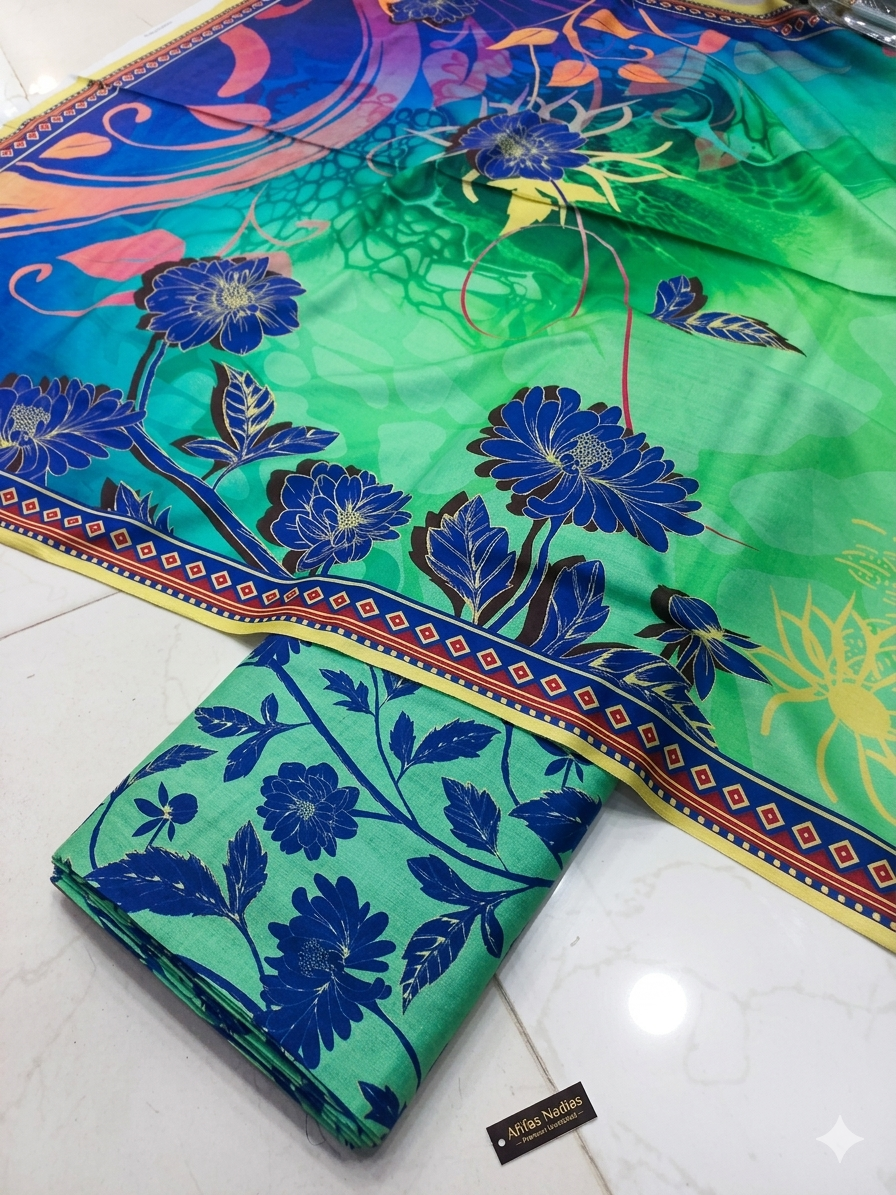 Trending Lawn Digital Printed 3pc Unstiched