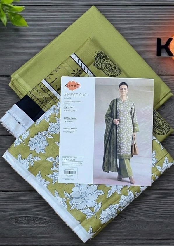 Khaadi Digital Printed Lawn 3pc Unstiched