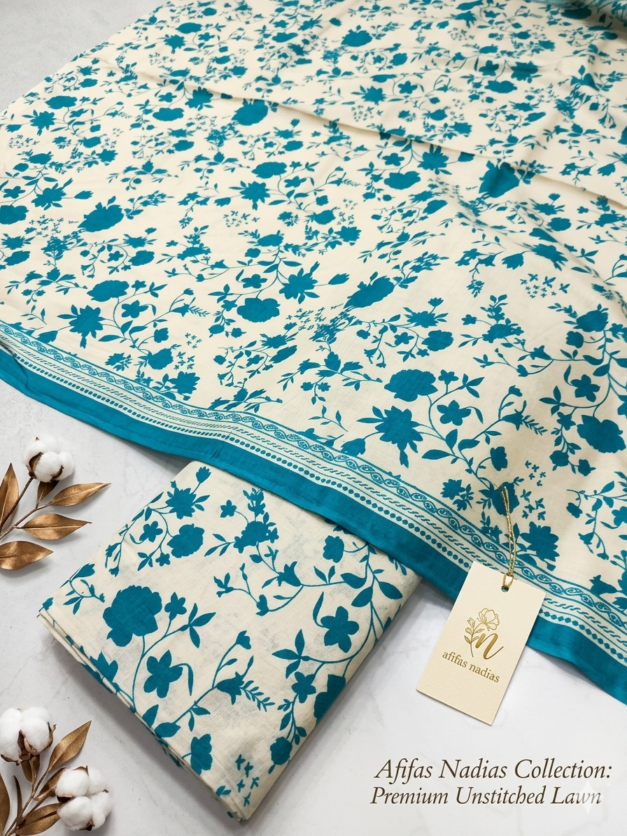 5Trending Lawn Digital Printed 3pc Unstiched