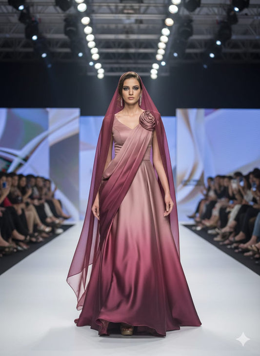 Double Shaded Melody Digital Printed