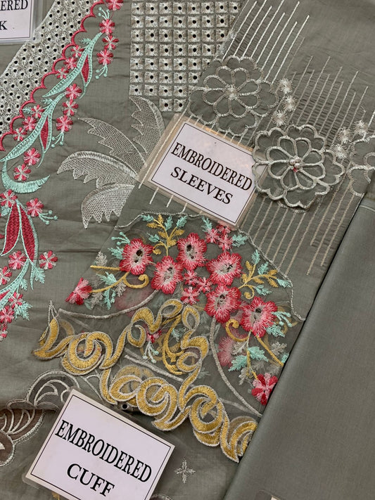 BIN ILYAS LUXURY CHICKEN/LASER KARI COLLECTION 2026 3PC UNSTITCH