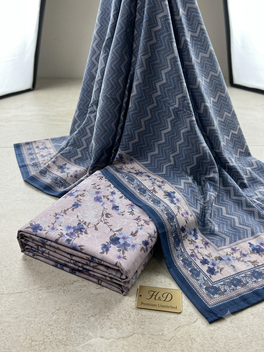 Trending Lawn Digital Printed 3pc Unstiched