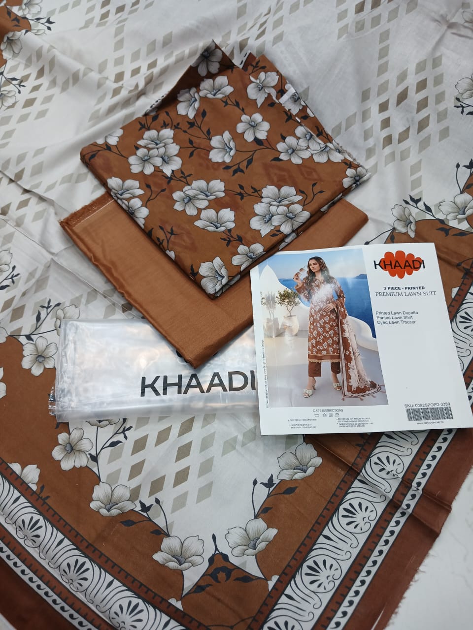 Khaadi Lawn Digital Printed 3pc Unstiched
