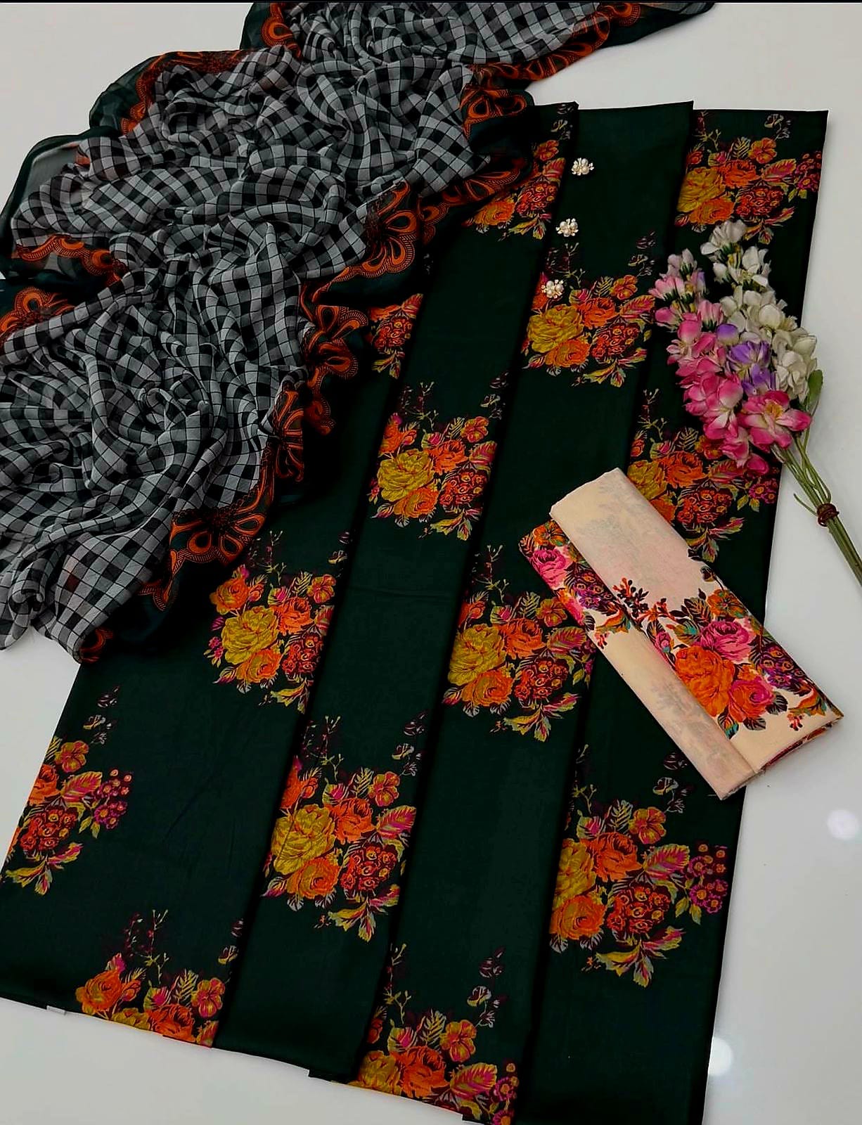 Floral Melody Swiss Lawn Digital Printed