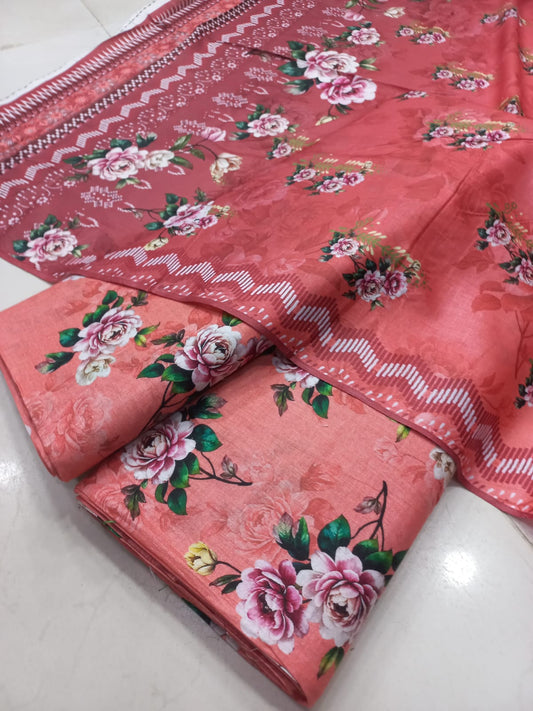 Most Demanding Digital Printed Lawn 3pc Unstiched 2026