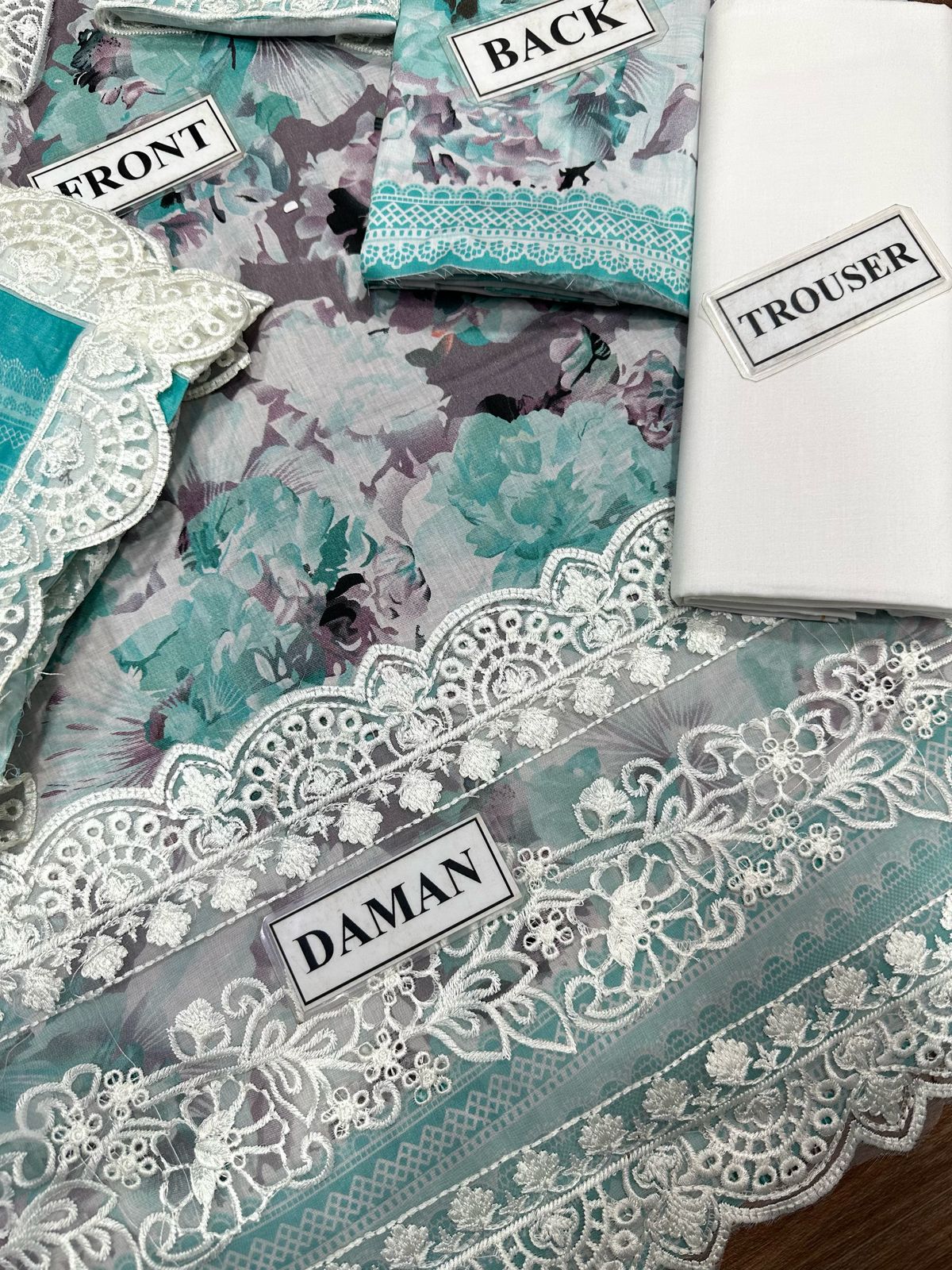 Zainab Chottani Embroidered Lawn 3pc Unstiched