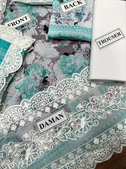 Zainab Chottani Embroidered Lawn 3pc Unstiched