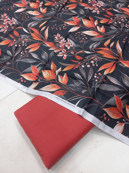 Al-Karam Digital Printed Lawn 2pc Unstiched