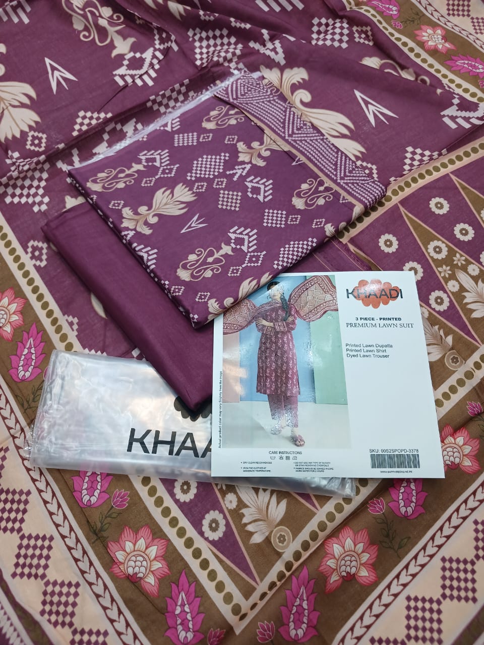 Khaadi Lawn Digital Printed 3pc Unstiched