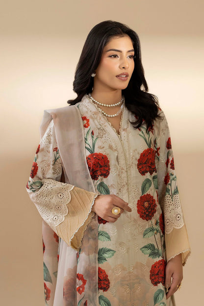 Adan Libas Lawn Chikankari Embroidered Collection 3pc Unstiched