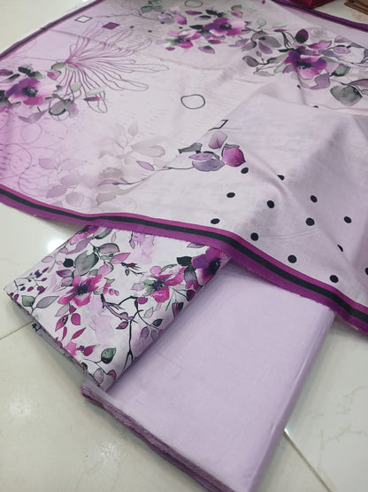 Al-Karam Lawn Digital Printed 3pc Unstiched