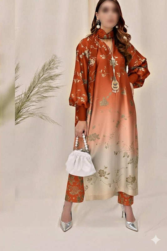 Double Shaded Melody Digital Printed