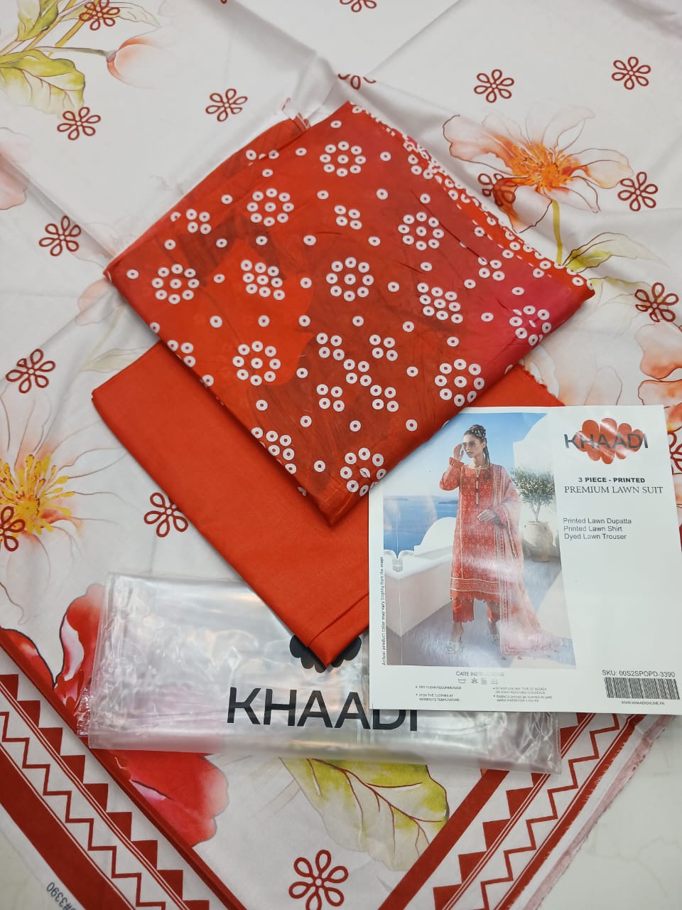 Khaadi Lawn Digital Printed 3pc Unstiched