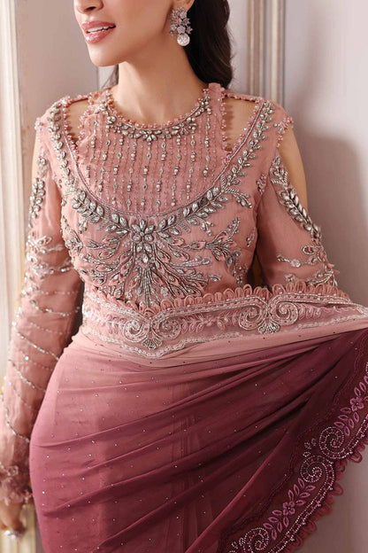 Maria B Wedding Net Saree Collection