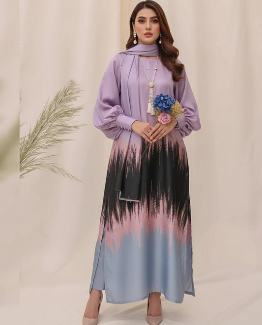 Double Shaded Melody Digital Printed