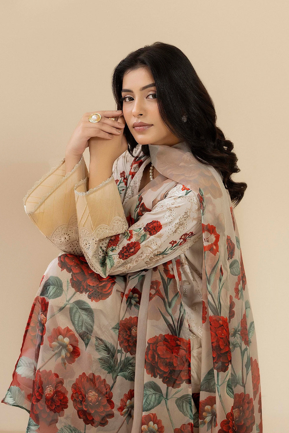Adan Libas Lawn Chikankari Embroidered Collection 3pc Unstiched
