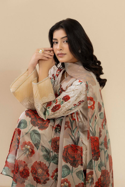 Adan Libas Lawn Chikankari Embroidered Collection 3pc Unstiched