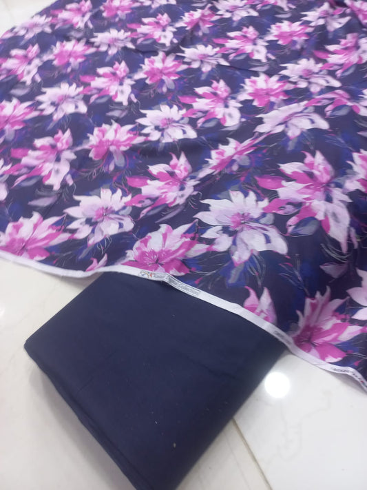 Al-Karam Digital Printed Lawn 2pc Unstiched