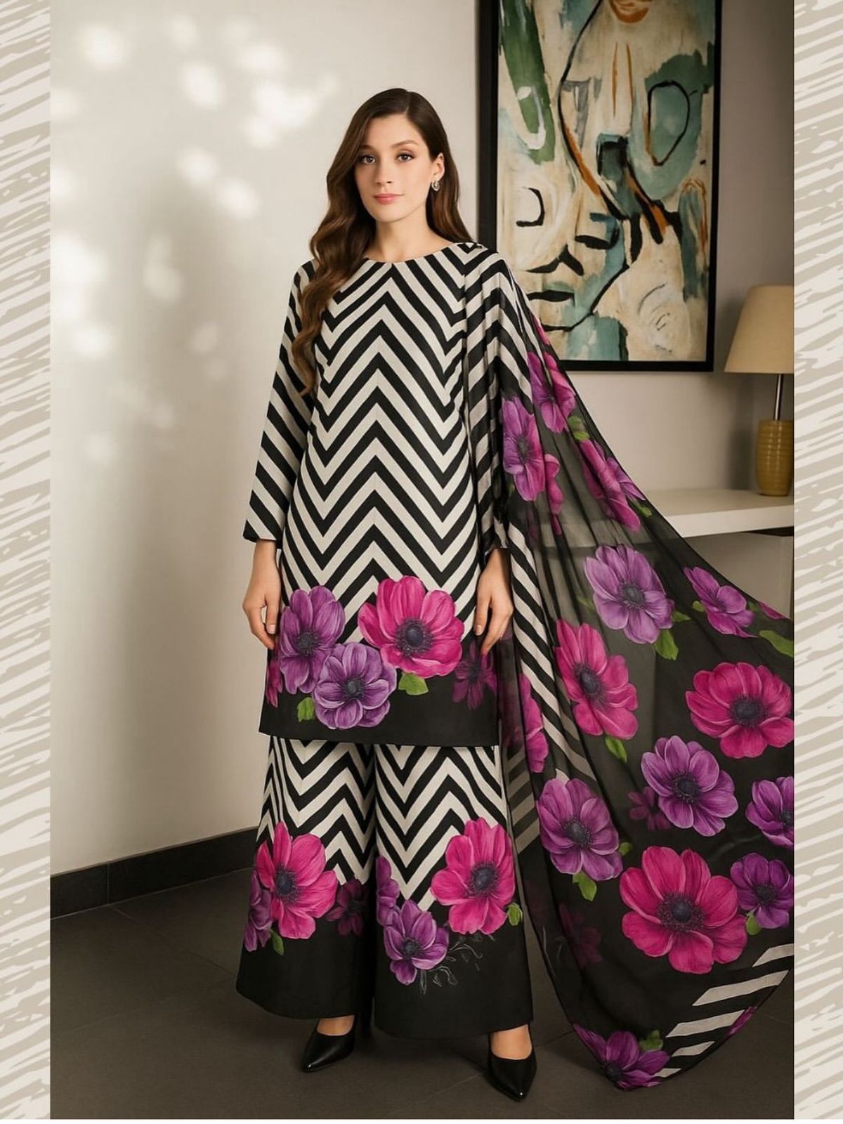 Floral Melody Digital Printed