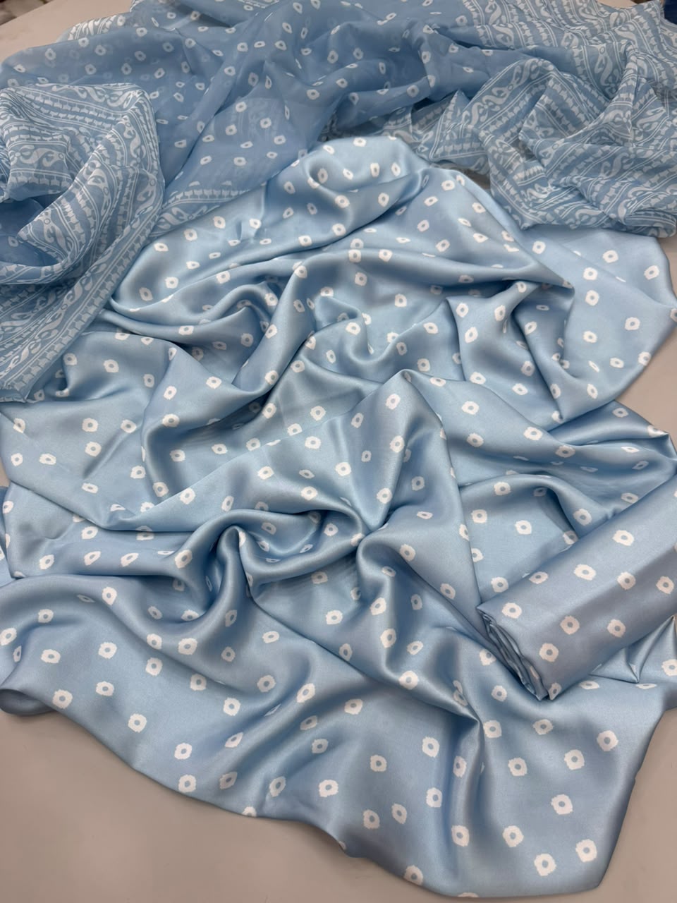 Floral Melody Chunri Digital Printed 3pc Unstiched