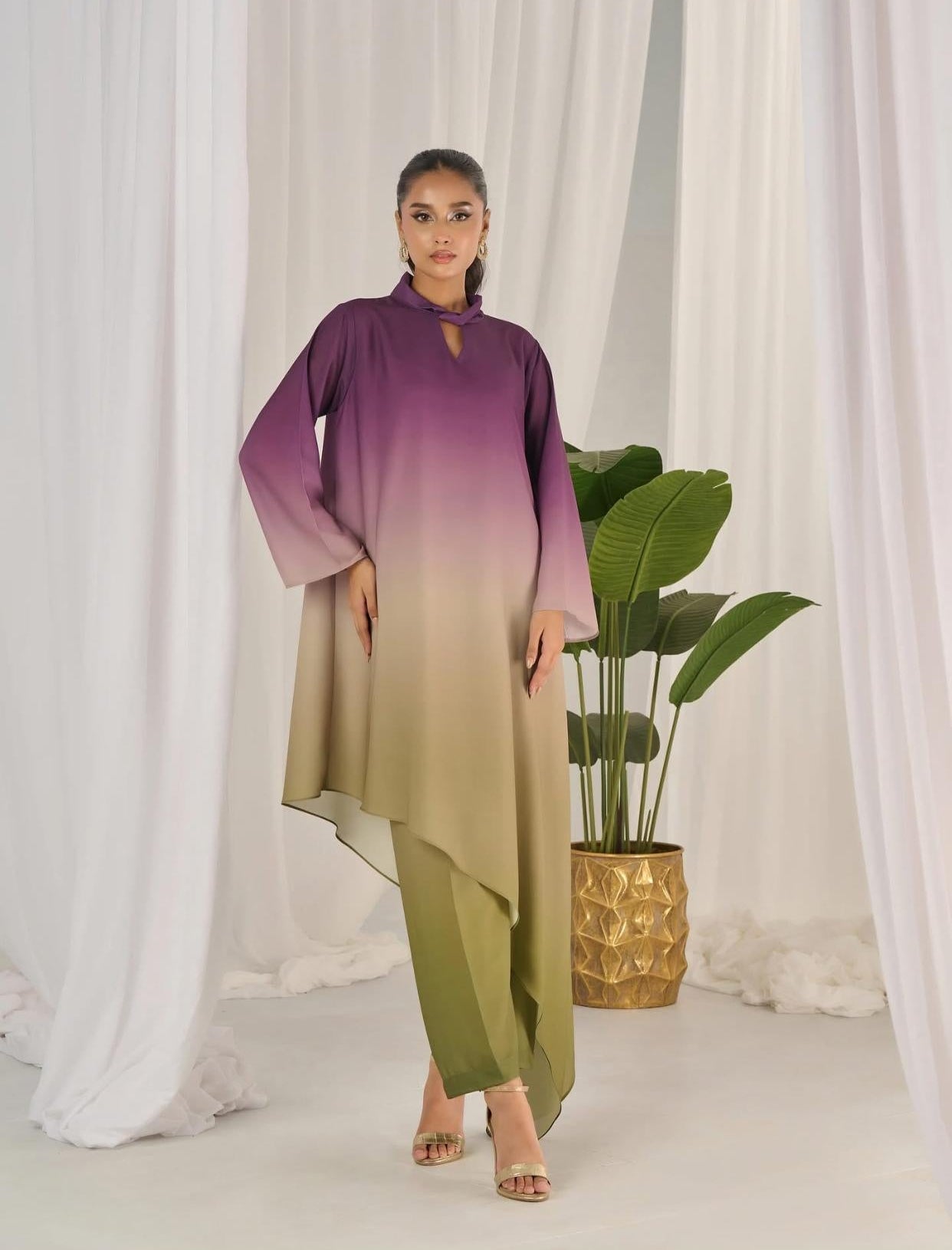 Double Shaded Melody Digital Printed