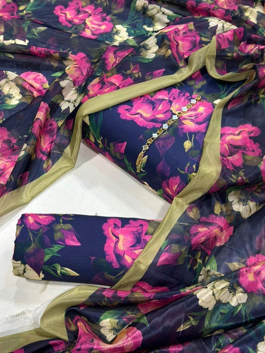 Floral Melody Swiss Lawn Digital Printed