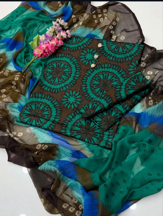 Floral Melody Swiss Lawn Digital Printed