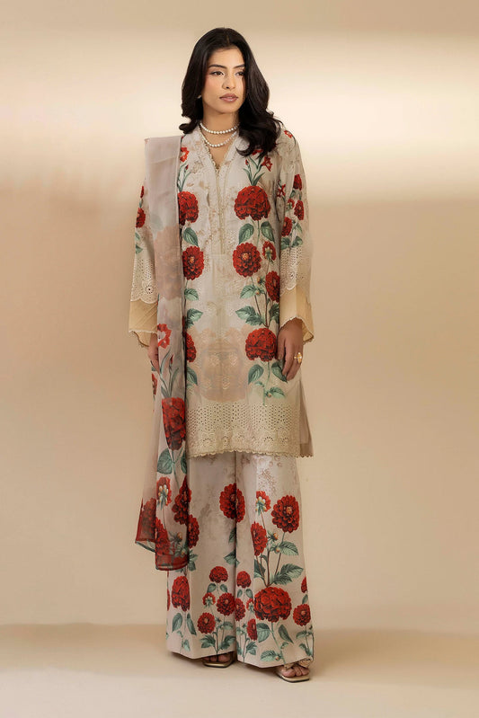 Adan Libas Lawn Chikankari Embroidered Collection 3pc Unstiched