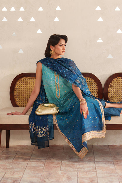 Barooque Chunri Embroidered Lawn 3pc Unstiched
