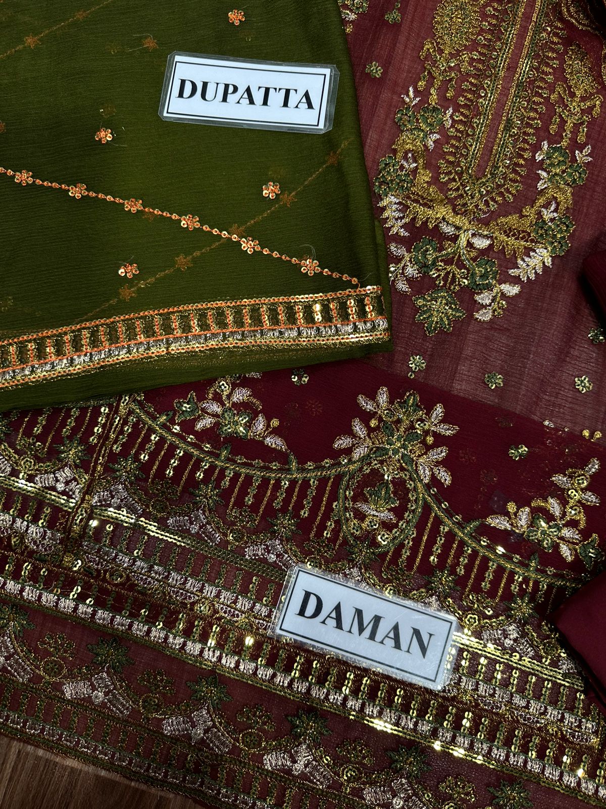 Brand Asim Jofa Chiffon Embroidered Wedding Collection 3pc Unstiched