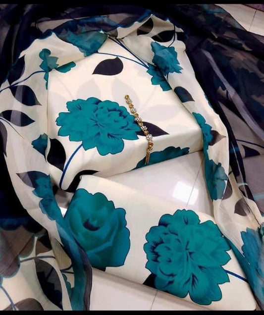 Floral Melody Swiss Lawn Digital Printed
