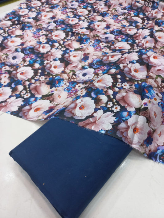 Al-Karam Digital Printed Lawn 2pc Unstiched