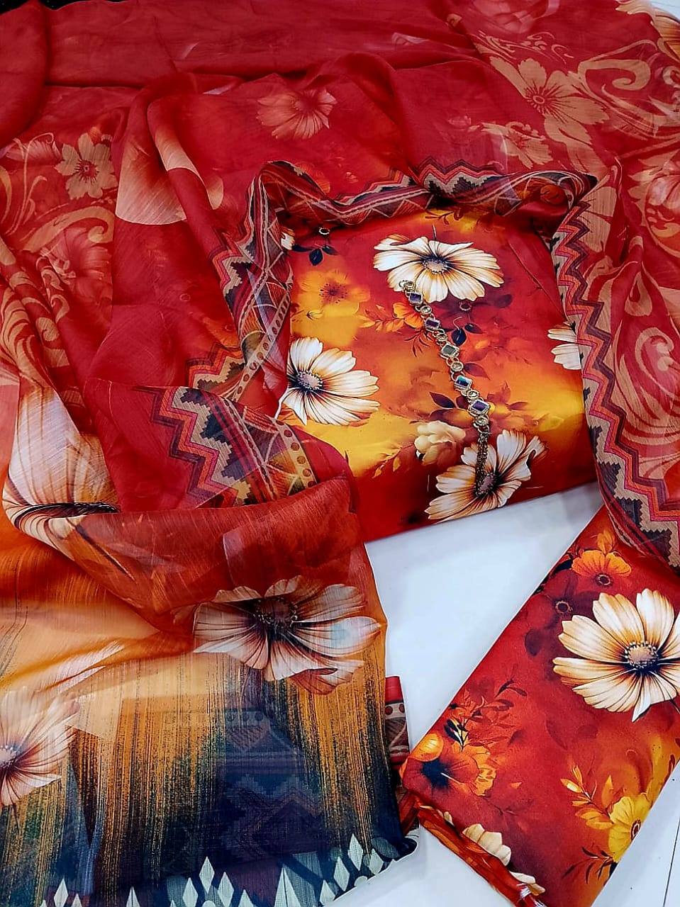 Floral Melody Swiss Lawn Digital Printed
