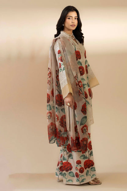 Adan Libas Lawn Chikankari Embroidered Collection 3pc Unstiched