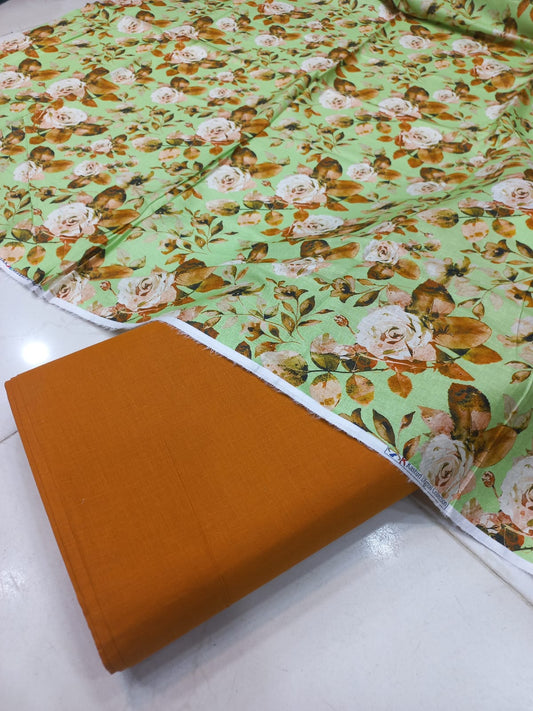 Al-Karam Digital Printed Lawn 2pc Unstiched