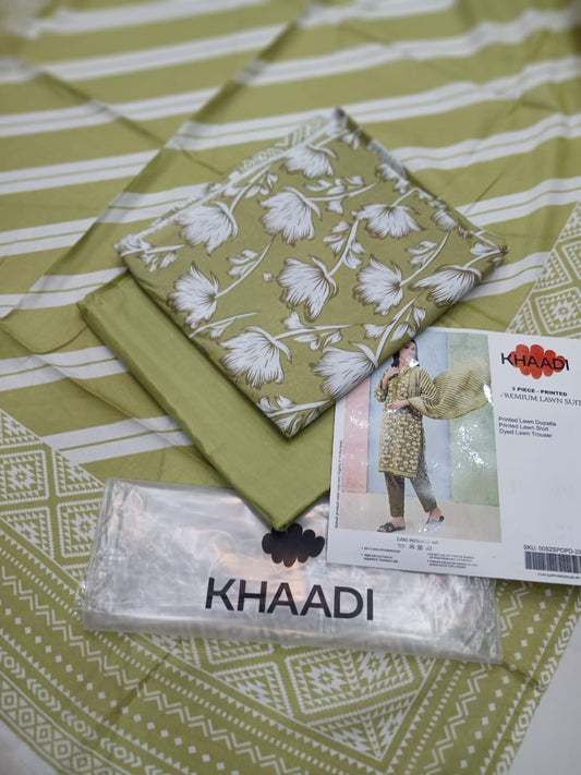 Khaadi Lawn Digital Printed 3pc Unstiched