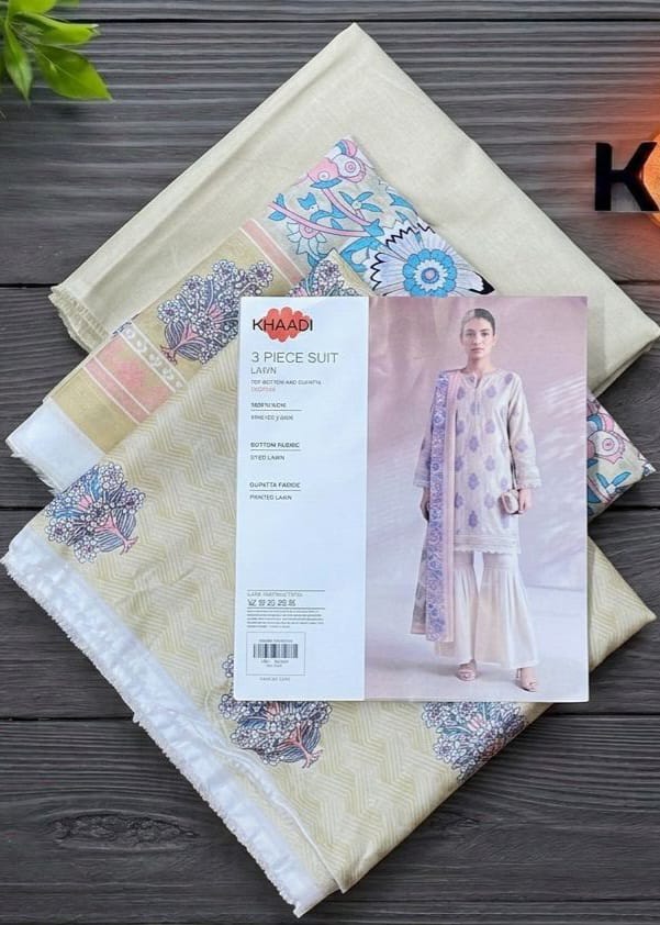 Khaadi Digital Printed Lawn 3pc Unstiched