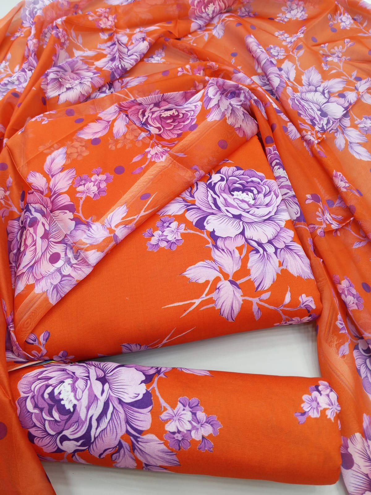 Floral Melody Swiss Lawn Digital Printed