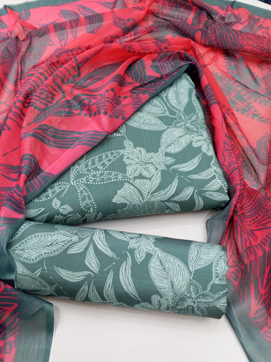 Floral Melody Swiss Lawn Digital Printed