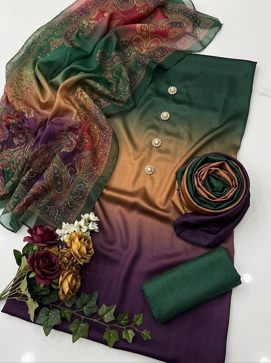 Double Shaded Melody Digital Printed